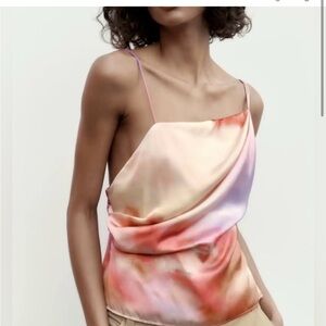 Zara satin top